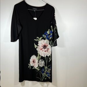 Le Chateau Black Floral Dress